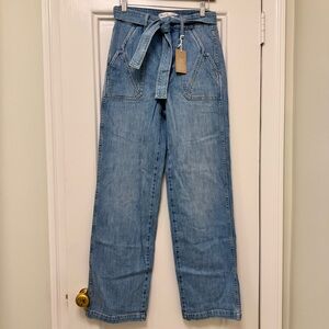 NWT Madewell x Warm high waisted belted jeans
